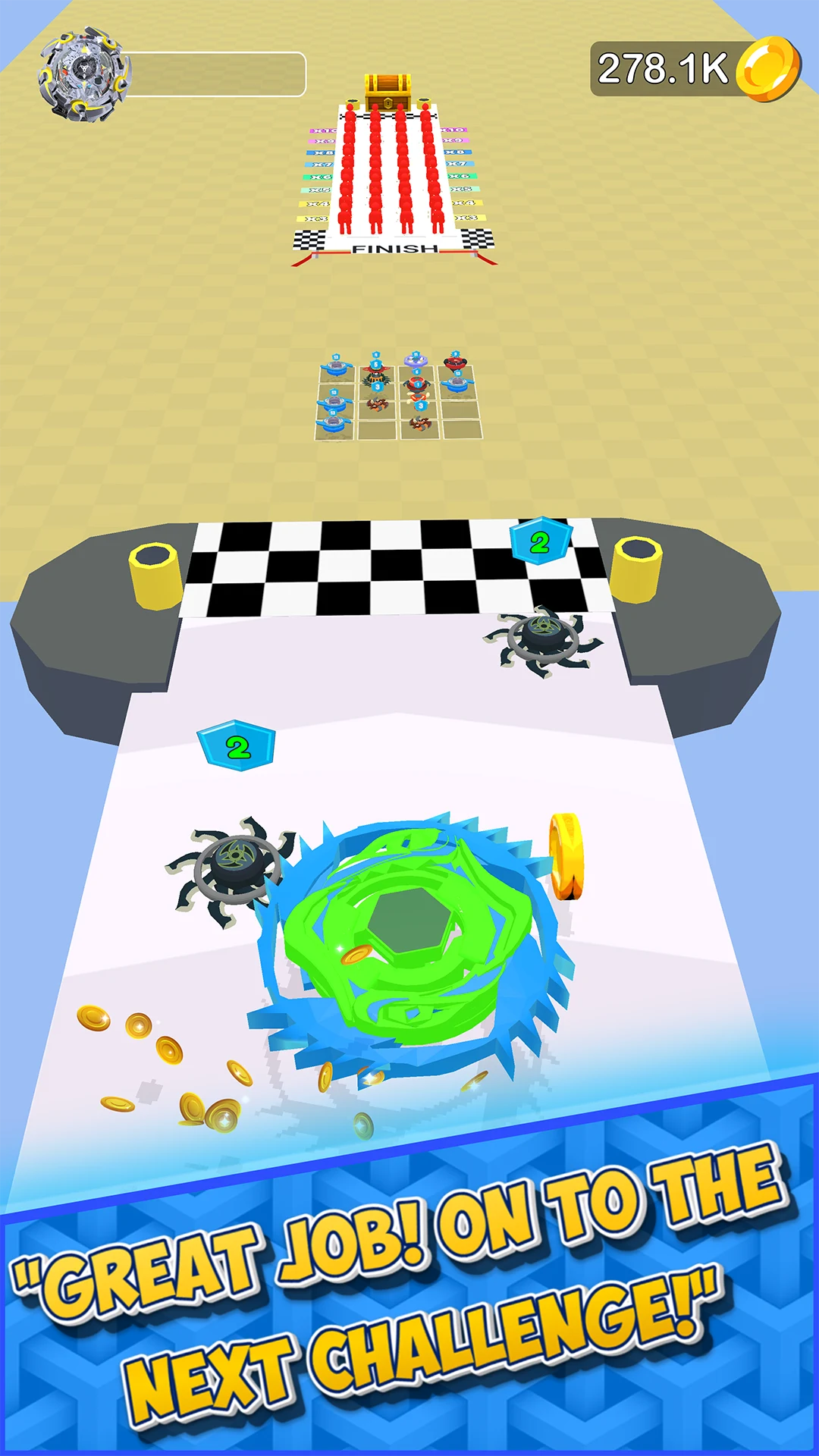 Spin Runner: Merge Battle screenshot